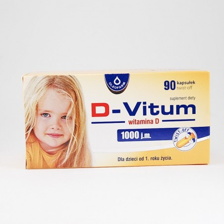  D-Vitum witamina D 1000 j.m., 90 kapsułek 