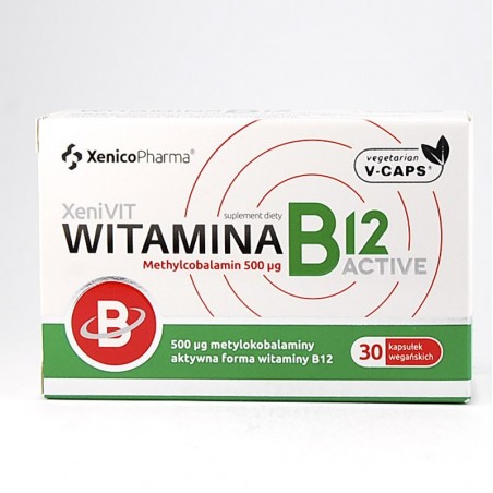  Witamina B12 Active, 30 kapsułek 