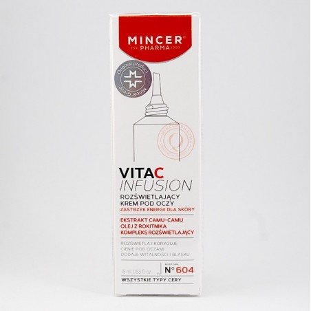  Mincer Pharma Vita C Infusion krem pod oczy rozjaśniający, 15 ml 