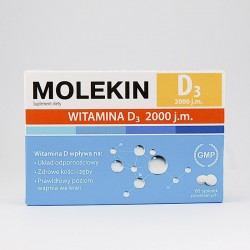 Molekin D3 2000 j, 60 tabletek