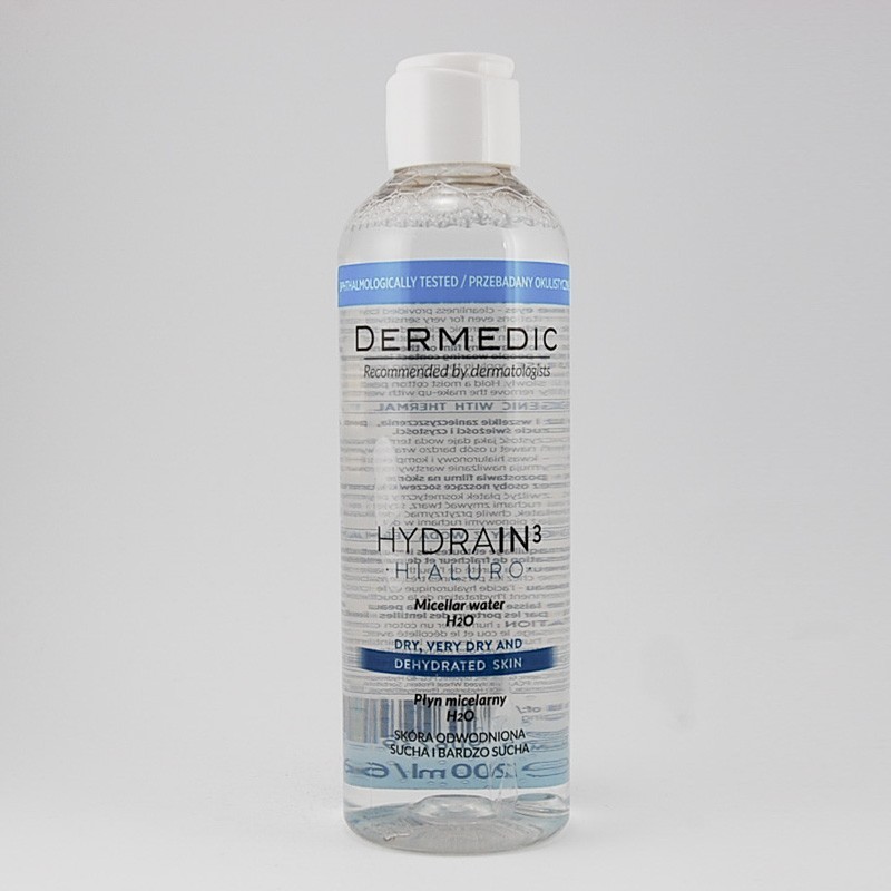 Dermedic Hydrain3Hialuro płyn micelarny H2O, 200 ml 