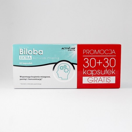 Biloba extra activlab, 60 kapsułek