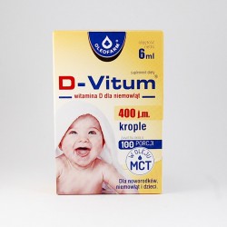 D-Vitum witamina D dla niemowląt, 6 ml