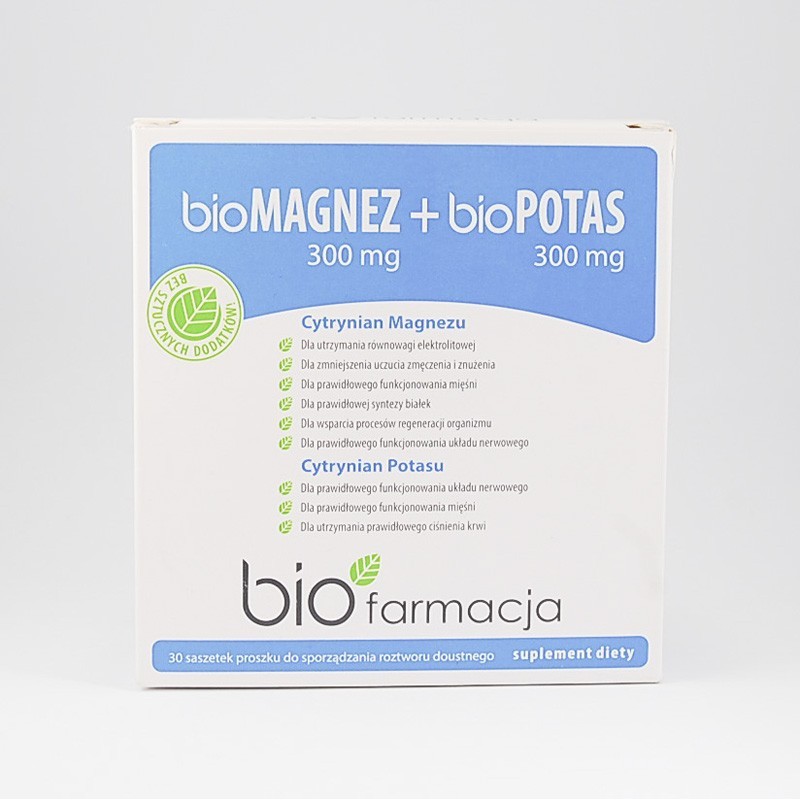 BioMagnez + BioPotas, 30 saszetek 