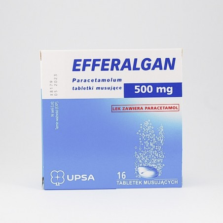  Efferalgan 0.5 g, 16 tabletek musujących 