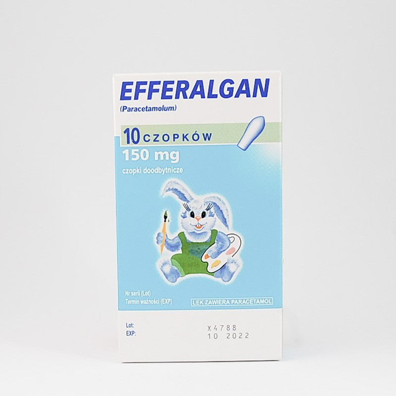 Efferalgan 150 mg, 10 czopków 