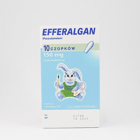  Efferalgan 150 mg, 10 czopków 