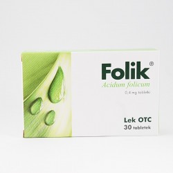Folik 0,4 mg, 30 tabletek