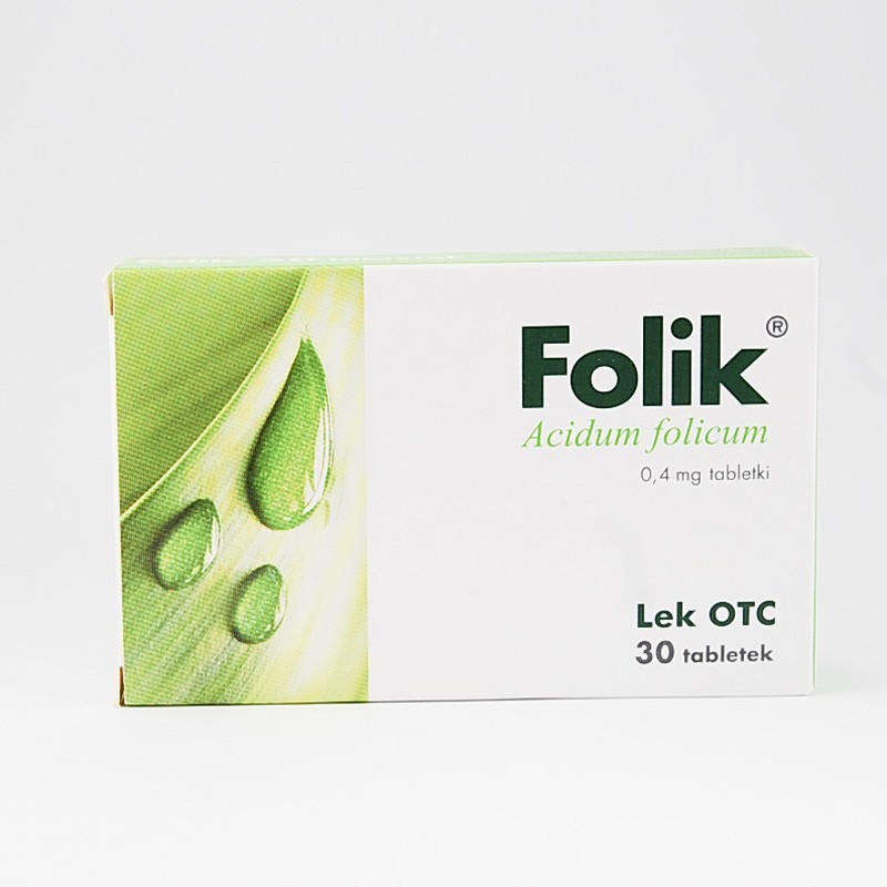 Folik 0,4 mg, 30 tabletek 
