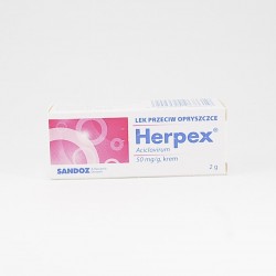 Herpex krem 50 mg/g, 2 g