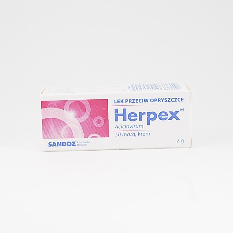 Herpex krem 50 mg/g, 2 g 