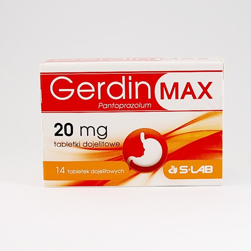 Gerdin Max 20 mg, 14 tabletek 