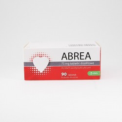 Abrea tabletki dojelitowe 75 mg, 90 tabletek
