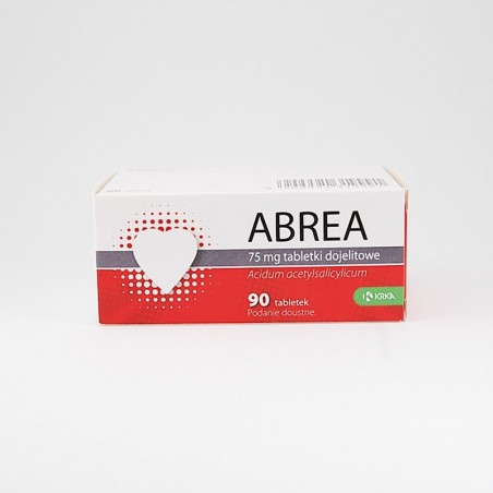 Abrea tabletki dojelitowe 75 mg, 90 tabletek