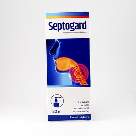  Septogard 1,5 mg/ml aerozol do stosowania w jamie ustnej 30 ml 