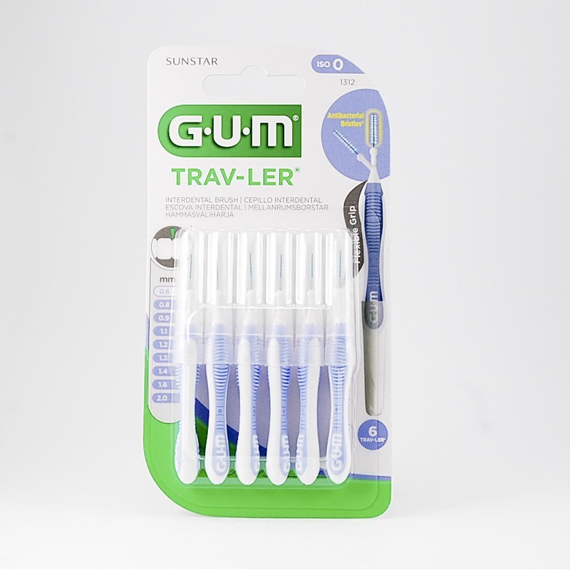 Sunstar GUM trav-ler szczoteczka międzyzębowa 0,6 mm, 6 sztuk 