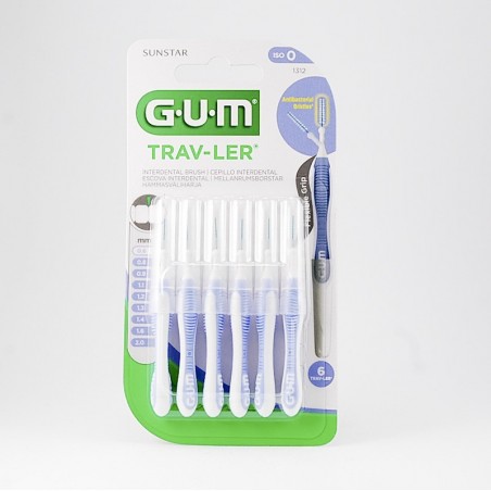  Sunstar GUM trav-ler szczoteczka międzyzębowa 0,6 mm, 6 sztuk 