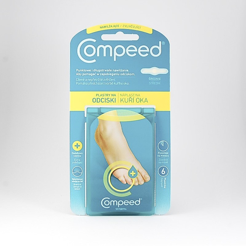 Compeed plastry na odciski nawilżające, 6 sztuk 