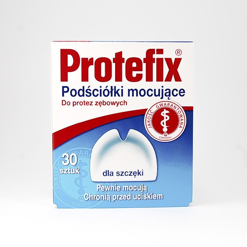 Protefix podściółka mocująca do szczęki, 30 sztuk 