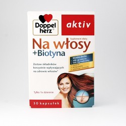 Doppelherz aktiv Na włosy + biotyna, 30 kapsułek