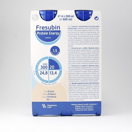  Fresubin Protein Energy o smaku orzechowym, 4 butelki po 200 ml 