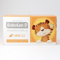 Bobolen D witamina D 800 j.m., 90 kapsułek twist-off