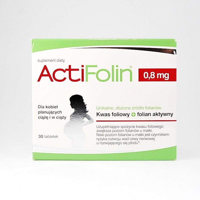 ActiFolin 0,8 mg, 30 tabletek 
