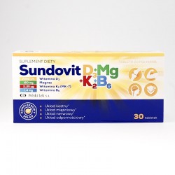 Sundovit D3 + Mg + K2 + B6, 30 tabletek