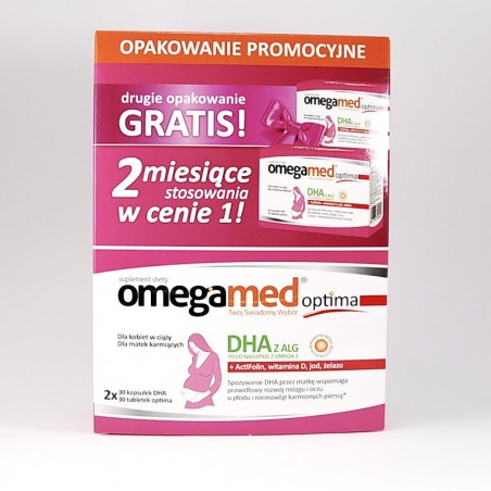 Omegamed Optima, 30 kapsułek + 30 kapsułek gratis