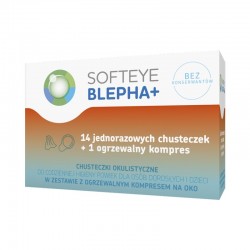 Softeye Blepha Plus 14 chusteczek okulistycznych + ogrzewalny kompres