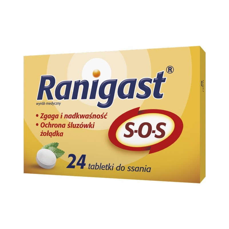 Ranigast SOS 24 tabletki do ssania 