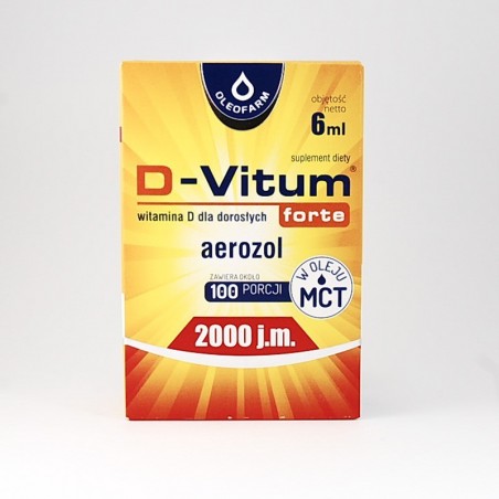 D-Vitum Forte aerozol 2000 j.m., 6 ml