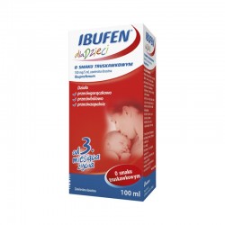 Ibufen dla dzieci o smaku truskawkowym 100 mg/5 ml, 100 ml
