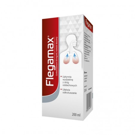 Flegamax roztwór doustny 50 mg/ml, 200 ml