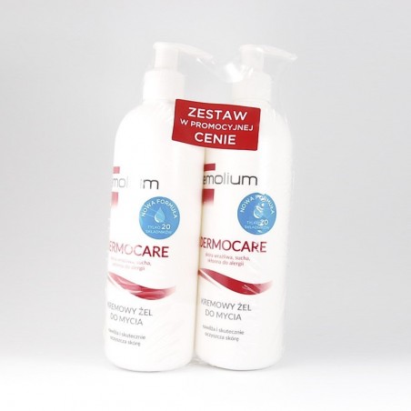  Emolium Dermocare kremowy żel do mycia, 400 ml + 400 ml 50% taniej 