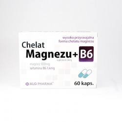 Chelat Magnezu + B6, 60 kapsułek