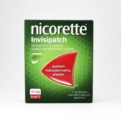 Nicorette Invisipatch system transdermalny 10 mg/16 h, 7 saszetek