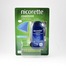 Nicorette Coolmint 2 mg tabletki do ssania, 20 sztuk
