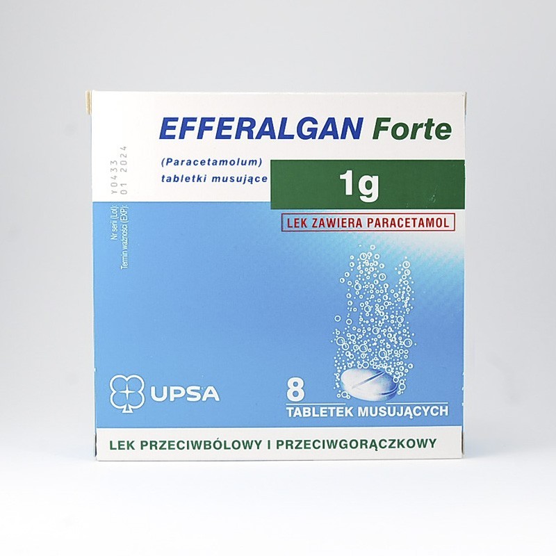 Efferalgan Forte 1 g, 8 tabletek musujących 