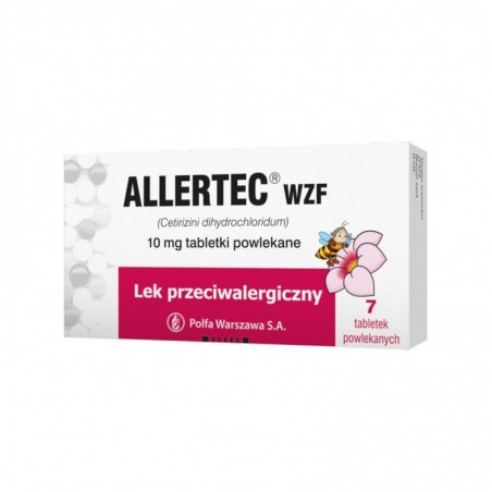  Allertec WZF 10 mg, 7 tabletek 