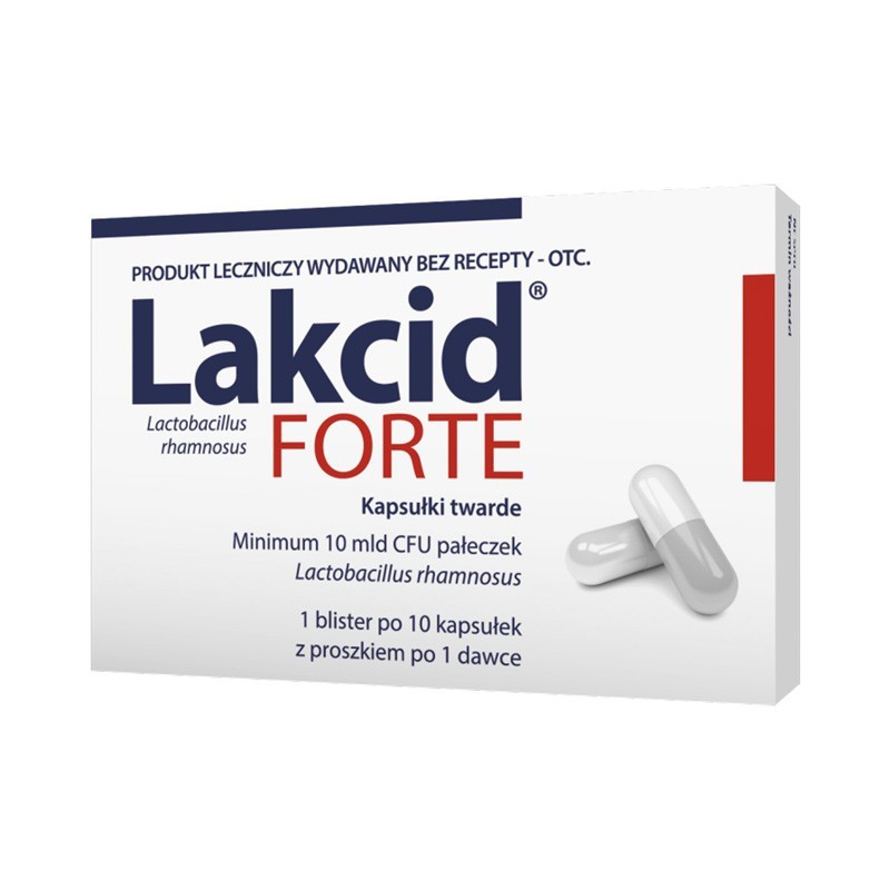 Lakcid Forte 10 miliardów, 10 kapsułek 