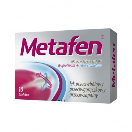  Metafen (200 mg + 325 mg), 10 tabletek 