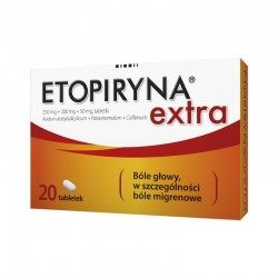 Etopiryna Extra (250 mg + 200 mg + 50 mg), 20 tabletek