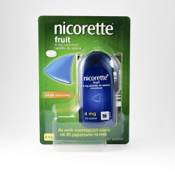 Nicorette Fruit 4 mg tabletki do ssania, 20 sztuk