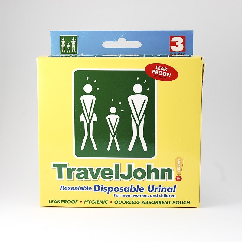 Jednorazowa torba pisuarowa Travel John Disposable, 1 opakowanie 3 sztuki 