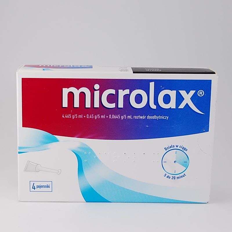 Microlax wlewka doodbytnicza 5 ml, 4 tubki 