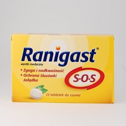 Ranigast SOS 12 tabletek do ssania