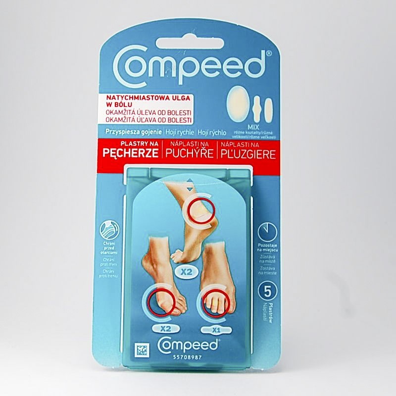 Compeed plastry na pęcherze MIX, 5 sztuk 