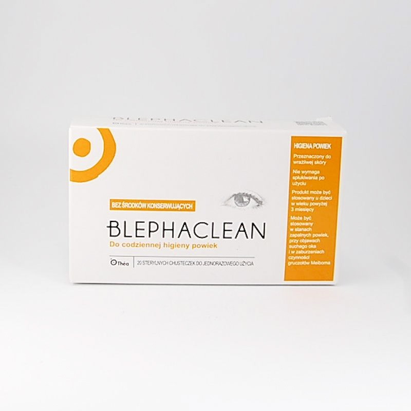 Blephaclean chusteczki do higieny powiek 20 sztuk 