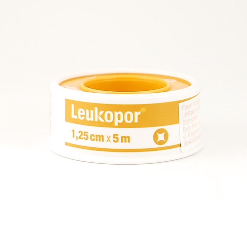 Leukoplast 1,25 cm x 5 m, plaster przylepiec, 1 sztuka 